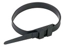Cable tie and plastic clamp collar - Double locking