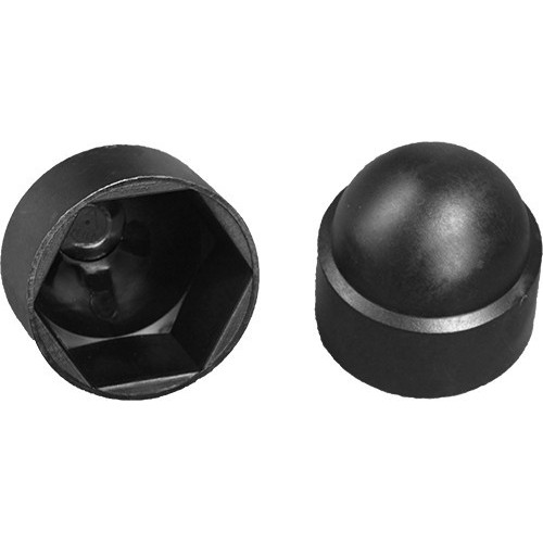 Bouchon Cache Ecrou Plastique M 10 Clé 17 mm Noir