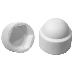 Bouchon Cache Ecrou Plastique M 12 Clé 19 mm Blanc
