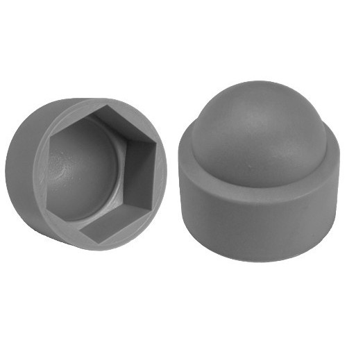 Bouchon Cache Ecrou Plastique M 12 Clé 19 mm Gris