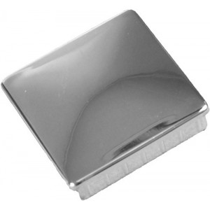 2 Embouts Bouchons Ailette PVC Pour Tube Carré 50mm M8 - Marque Essentra