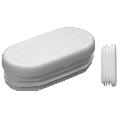 Oval inserts for tube OD 38x20 mm Wall 1-3 - White