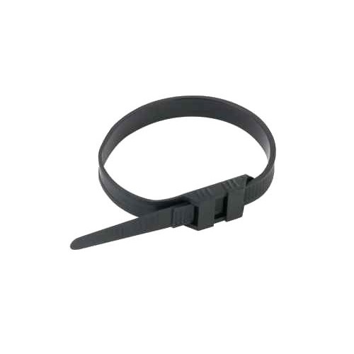 Cable ties with double locking - Width 9 Length 500 mm - PA Black