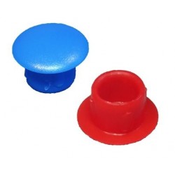 Plugs with flat head OD 10 Cover 13 Ht. 4 mm - PE Colour
