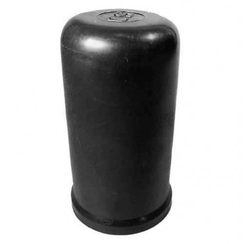 Cache écrou M 72 Clé 105 mm Ht. 110 mm Col 125 mm - PE Noir