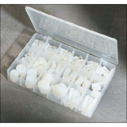 Kit multidimensions caps coniques ext1,6/0,4 à 11,1/6,4 mm - Silicone