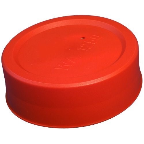 Caps pour tubes PVC Diam ext. 140 Ht. 44,5 mm - PE rouge