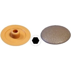 Cache vis Hexagonale Creuse diam ext. 4,2 Col 13 H 2,9 mm - Coul