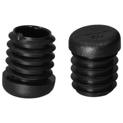 Patin incliné pour tube Ext 16 mm Ep 2-2,5 - angle 9° PE Noir