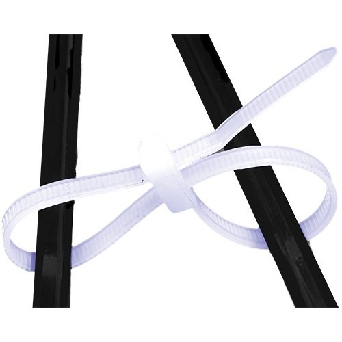 Cable ties with double head - Width 4,8 Length 300 mm - PA Black