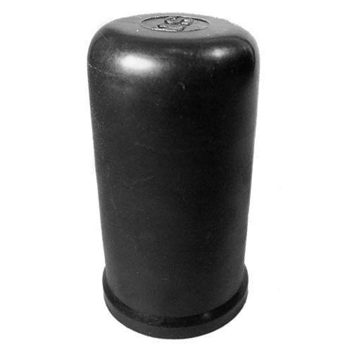 Cache écrou M 16 Clé 24 mm Ht. 54 mm Col 30 mm - PE Noir