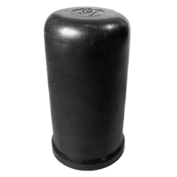 Cache écrou M 24 Clé 36 mm Ht. 42 mm Col 44 mm - PE Noir