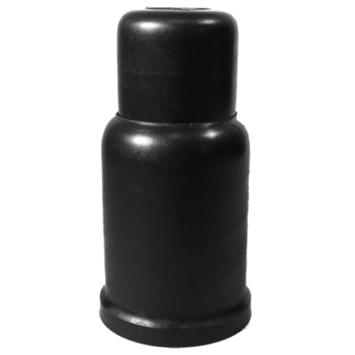 Cache écrou M 22 Clé 32 mm Ht. 98 mm Col 39 mm Télescopique PE Noir