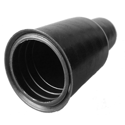 Cache écrou M 36 Clé 55 mm Ht. 192 mm Télescopique - PE Noir