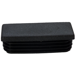 Embouts rectangulaires pour tube Ext. 120x60 mm - Ep. 2-5 - Noir