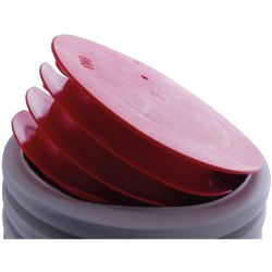 Caps à ailettes Diam ext47,5 Ht25 mm pour tube ext48,3-47,5-1 1/2DN40