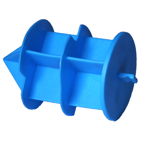 Caps à ailettes Diam ext 9,5 mm - Ht 9,5 mm languette - Bleu