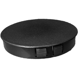 Dome plug hole diam 11 - Thickness maxi 3,2 mm - HDPE Black