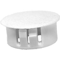 Cache tôle trou diam 11 - Epaisseur maxi 3,2 mm - HDPE Blanc