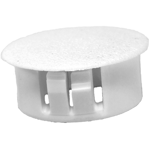 Dome plug hole diam 11 - Thickness maxi 3,2 mm - HDPE White