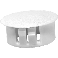 Cache tôle trou diam 12,7 - Epaisseur maxi 3,2 mm - HDPE Blanc