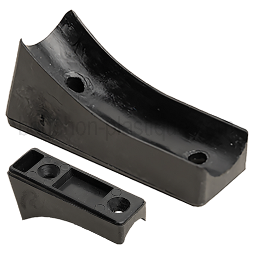 Radius saddle feet OD 22 L 71 mm 2 Holes PE Black