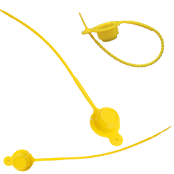 Cache robinet gaz DIN200-300Bar Ext.20 Ht.11 Lien 17mm Type 3 - Jaune