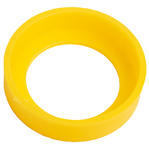 Self-locking hose cover ID 19,8 Hole 14,2 Ht. 6,2 mm - Yellow