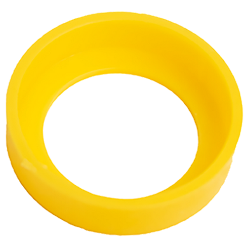 Self-locking hose cover ID 23,7 Hole 17,2 Ht. 7,2 mm - Yellow