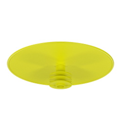 Full-face flange protectors Ext 19 mm - C 90 mm - DN15 - Yellow