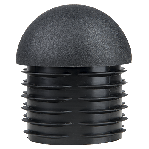 Embouts demi-sphériques pour tube Ext. 34 mm Ep. 1,2-2,5 - Noir