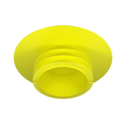 Push in flange cover with layer Ext Dim 56 mm - C 103 mm - DN50 - Yellow