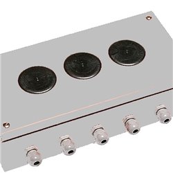 Plugs with flat head OD 10 Cover 15 Ht. 6,7 mm - PE Colour