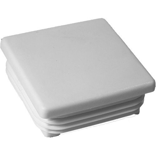 Embouts carrés pour tube Ext. 10x10 mm - Ep. 1,3-2 - Blanc