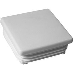 Square inserts for tube OD 60x60 mm Wall 1-2,5 - White