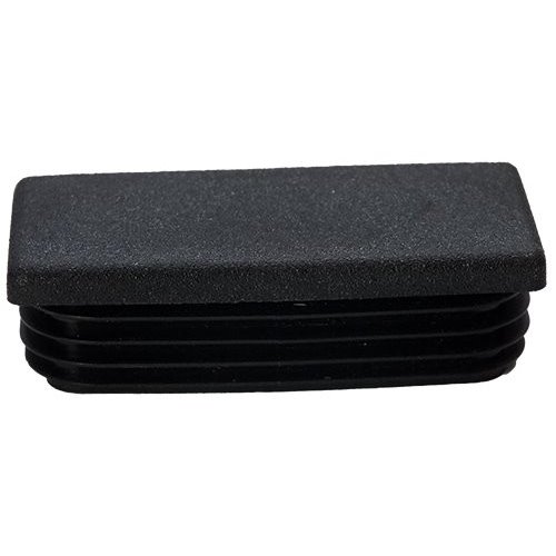 Embouts rectangulaires pour tube Ext. 120x100 mm - Ep. 3,5-6 - Noir