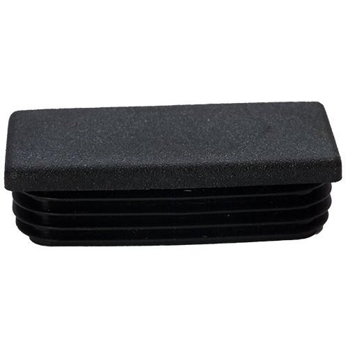 Rectangular inserts for tube OD 70x40 mm Wall 4 - Black