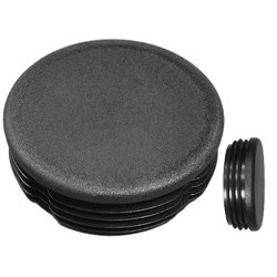 Embouts ronds pour tube Ext. 114,3 mm Ep. 3,2-5,5 - Noir