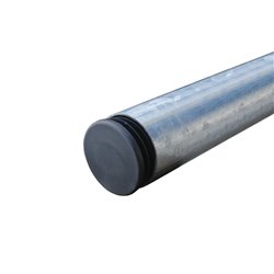 Embouts ronds pour tube Ext. 13 mm Ep. 0,8-2 - Blanc