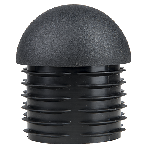Embouts demi-sphériques pour tube Ext. 44,5 mm Ep. 1,2-2 - Noir
