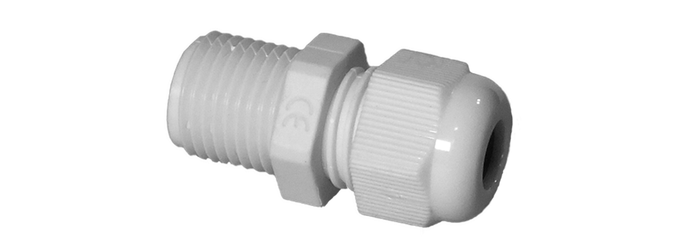 Cable gland grey from Plastem
