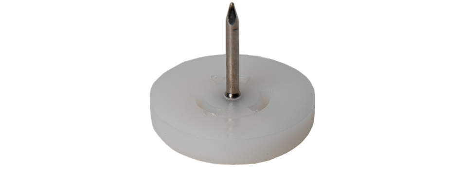 MADICO Polypropylene-Base Nail-On Glides - Round - 7/8