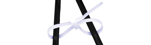 Cable tie and plastic clamp collar - Double Headed - Natural