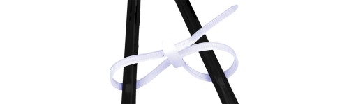 Cable tie and plastic clamp collar - Double Headed - Black