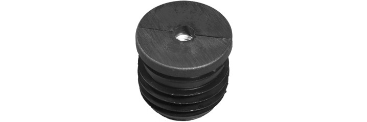 2 Embouts Bouchons Ailette PVC Pour Tube Rond 40mm - Filetage M8 - Neuf Sous Emballage