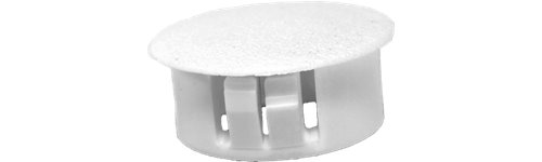 Cache tôle trou diam 15,9 - Epaisseur maxi 3,2 mm - HDPE Blanc