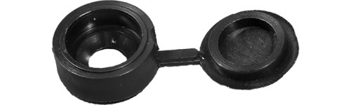 Screw caps with washer included - Black