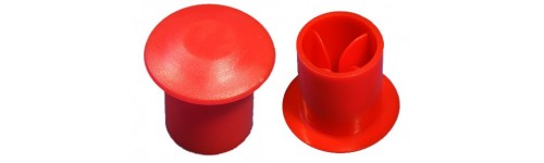 Safety caps for ends of reinforcing bars