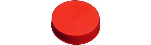 Tapered red caps - external and internal protection