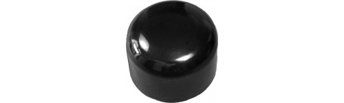 Embout recouvrant rond PVC et PE – Hauteur standard - Noir